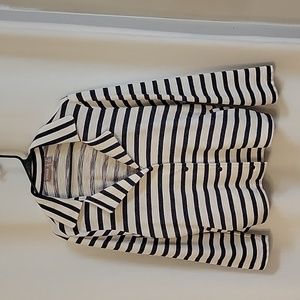 Chico's jacket, Size 2, Blue and Cream